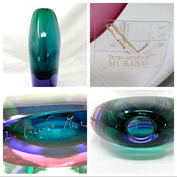 1970’s Signed Luigi Onesto Vase and Perfume Set - Picture 8 of 8